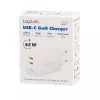 Dualer USB-Steckdosenadapter 65W, 2xUSB-C, weiß