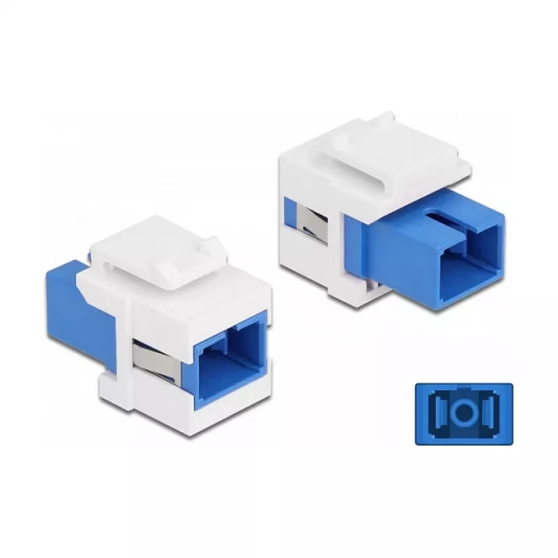Keystone-Modul SC-Simplex-Buchse auf SC-Simplex-Buchse DeLOCK