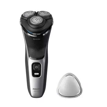 Elektrorasierer Philips 3000 Serie S3143/00 — 3-Kopf-Rotationssystem, Nass & Trocken, Li-Ion, 60 Minuten Laufzeit
