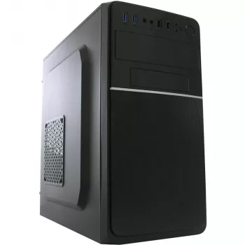 LC Power 2015MB - Tower - micro ATX - ohne Netzteil - Schwarz - USB/Audio (LC-2015MB-ON)
