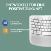 Logitech Wave Keys für Mac Tastatur QWERTZ Deutsch Weiß