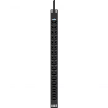 Power Distribution Unit PowerWalker 10133023 16 AC-Ausgänge 0U Schwarz