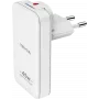 AXAGON nevox 45W Dual schlank GaN USB-C/USB-Ladegerät EU/US weiß