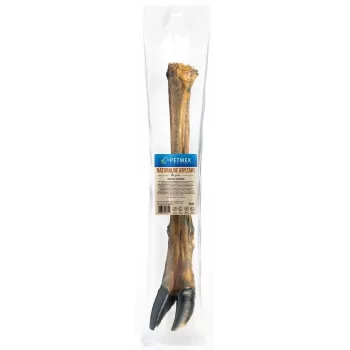 Hundesnack PETMEX Hirschhuf 250 g – natürlicher Wildkauknochen, getreidefrei, glutenfrei, Protein 86 %, für ausgewachsene Hunde