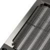 Radiatorblock Aqua-Computer 33701 — Aluminium/Kupfer/Edelstahl, 160×140×40 mm, Silber