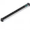 Power Extension Bachmann PRIMO 1.75m 12 AC Outlets Schwarz Grau