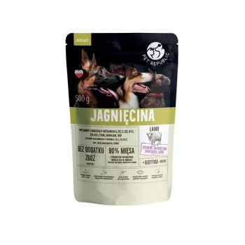 Nassfutter für Hunde PetRepublic PET REPUBLIC Adult Lamb 500 g