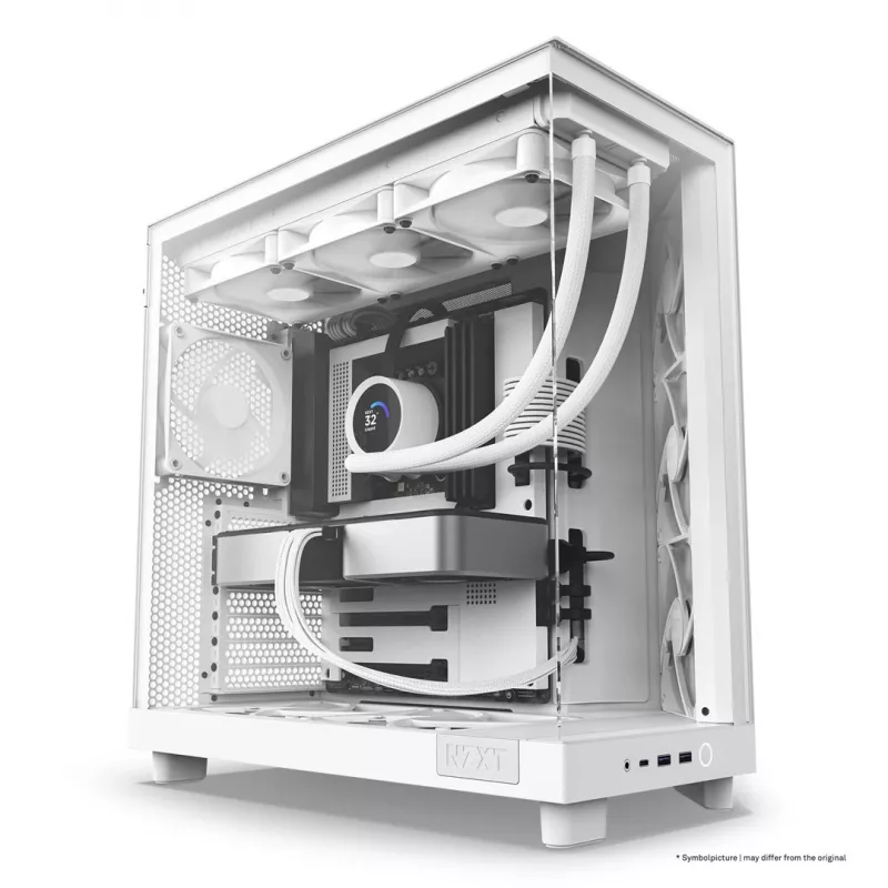 NZXT H6 Flow Mid-Tower Gehäuse - Weiß