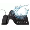 Silikon-Tastatur USB+PS/2 schwarz