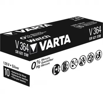 Batterie Silberoxid, Knopfzelle, 364, 1,55V (00364 101 111)