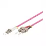 GoodConnections Patchkabel LWL Duplex OM4 (Multimode, 50/125) LC/SC, LSZH, umkehrbare Polarität, 3m,