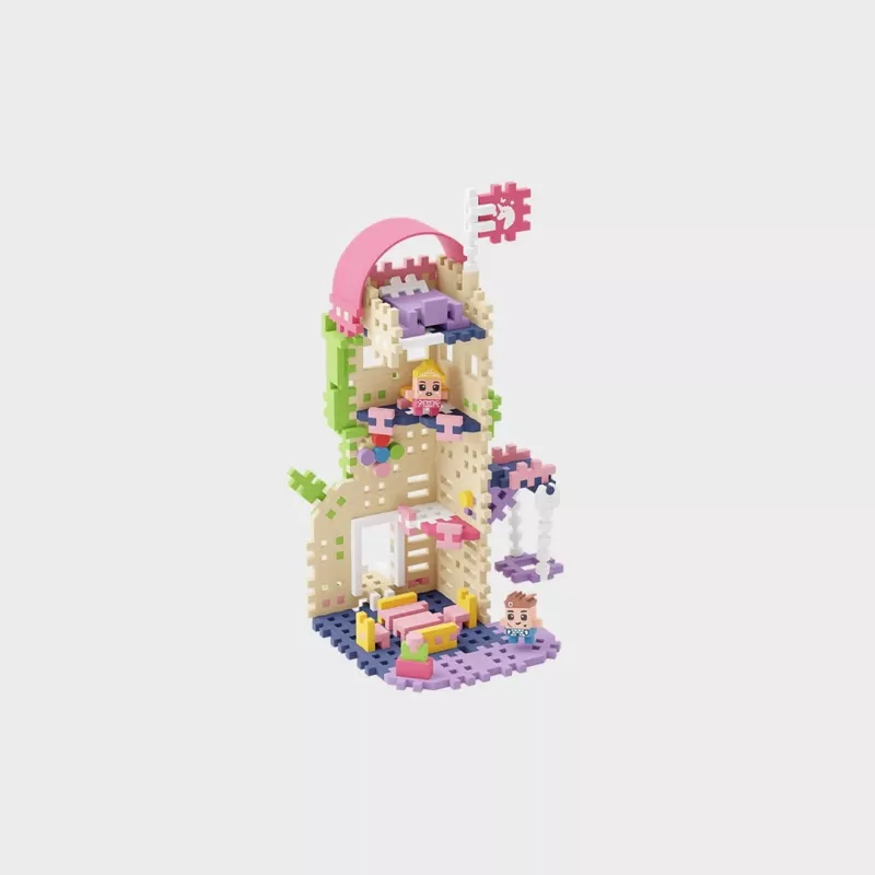 Marioinex Mini Waffle Princess Fantasy Turm Bausteine, 148 Teile