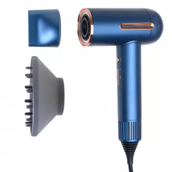 Adler Haartrockner | AD 2271 SUPERSPEED | 1500 W | Anzahl Temperaturstufen 6 | Ionenfunktion | Diffusor-Aufsatz | Blau