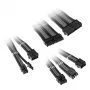 Kabelverlängerungsset Kolink Core Adept — umflochtene PET-Ummantelung, Kupferleiter, Längen 300–350 mm, 6-teiliges Set