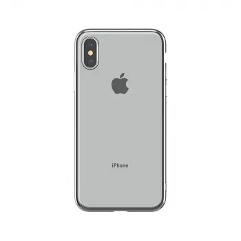 Weiche Hülle Devia für iPhone XS Max – TPU, silber, schlanke Schutzhülle