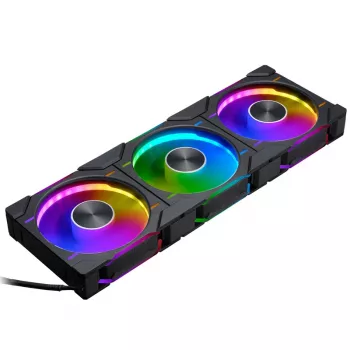 Phanteks D30 120mm ARGB PWM Gehäuselüfter - Schwarz, 3er-Pack
