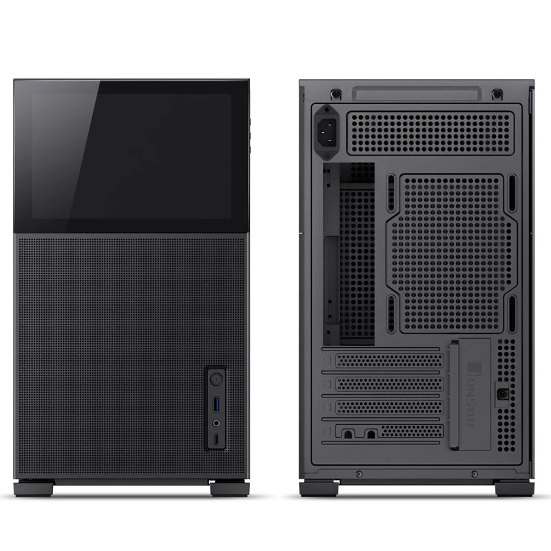 Jonsbo D31 MESH Screen Micro-ATX-Gehäuse, gehärtetes Glas - schwarz