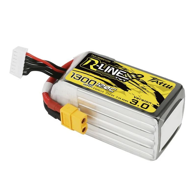 Tattu R-Line Version 3.0 1300mAh 22.2V 120C 6S1P XT60 Akku
