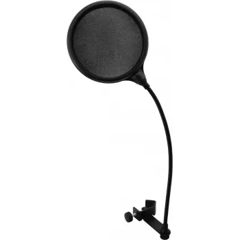 Popschutz Omnitronic DSH-135 schwarz – Mikrofon-Windschutz für Studio- und Live-Einsatz