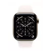 Watch Series 11 GPS + Cellular 42mm Gold Titanium Gehäuse mit Light Blush Sportarmband - S/M