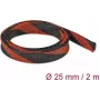 Kabelschutzschlauch DeLOCK 20748 Schwarz Rot