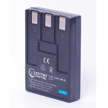 Wiederaufladbarer Akku Extra Digital NB-3L 3,7 V 1000 mAh für kompatible Canon Kameras