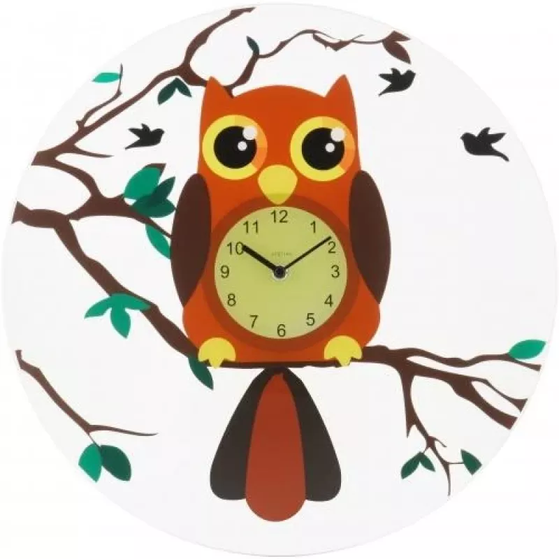 NeXtime Uhr 8169 Oohoo, Ø43 cm, Wand, Mehrfarbig