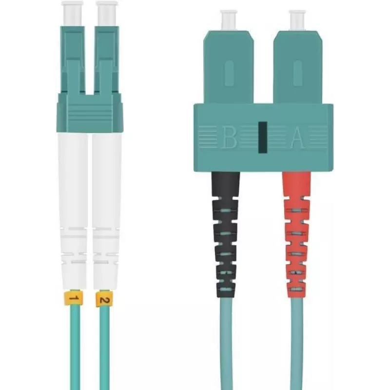Glasfaser-Patchkabel helos SC MM zu LC MM 1,5 m
