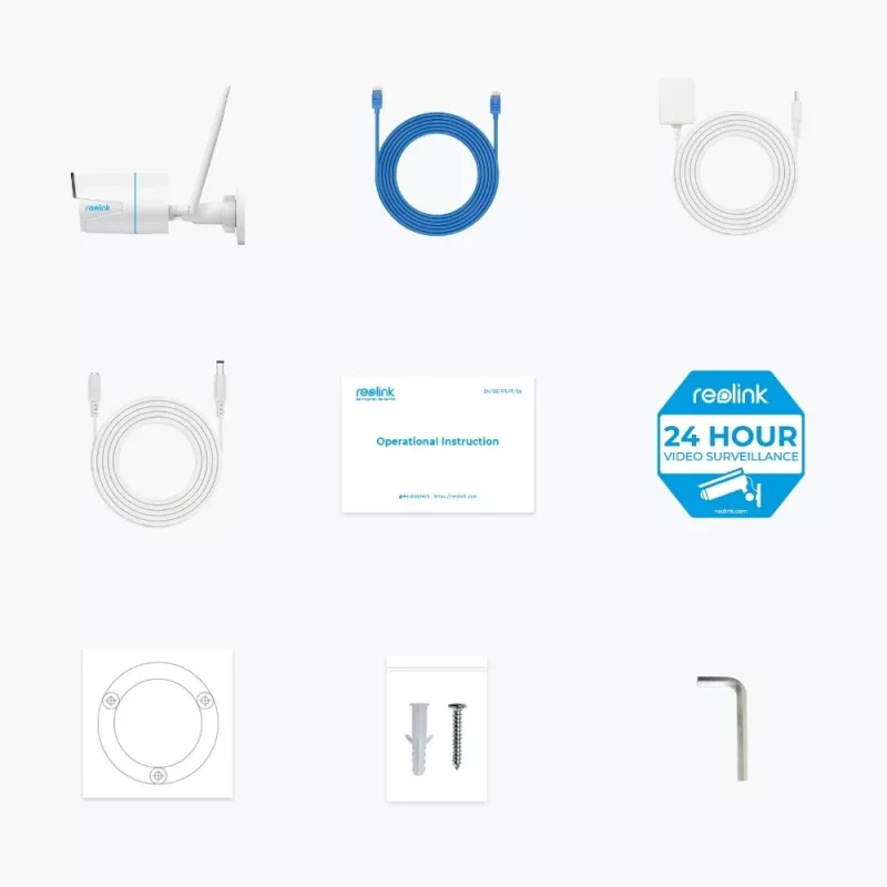 Reolink W320 – 5MP Outdoor-Überwachungskamera, 2,4/5 GHz Wi-Fi, Personen-/Fahrzeug-/Tiererkennung, 30 m Nachtsicht