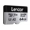 MicroSD-Karte Lexar 64 GB UHS-I Klasse 3 SILVER PLUS