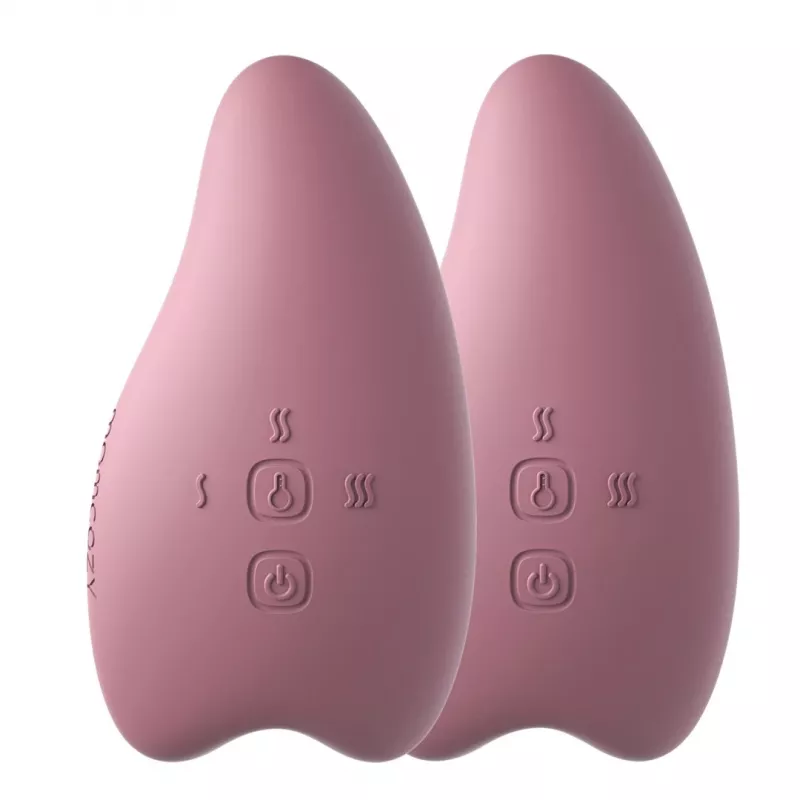 Momcozy LM009 wärmendes und vibrierendes Laktationsmassagegerät, pink