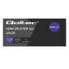Qoltec 51799 Aktiver HDMI-Splitter 4 x HDMI 4K x 2K | 6 Gb/s | 60 Hz
