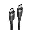 USB-C auf USB-C Daten- und Ladekabel Vention TRDBH, 2 m, USB 2.0, 60 W PD, 3 A, 480 Mbit/s, schwarz