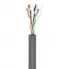 Wentronic Goobay CAT 6 Netzwerkkabel, U/UTP, Grau, 100 m - CCA, AWG 24/7 (Litze), PVC (93884)
