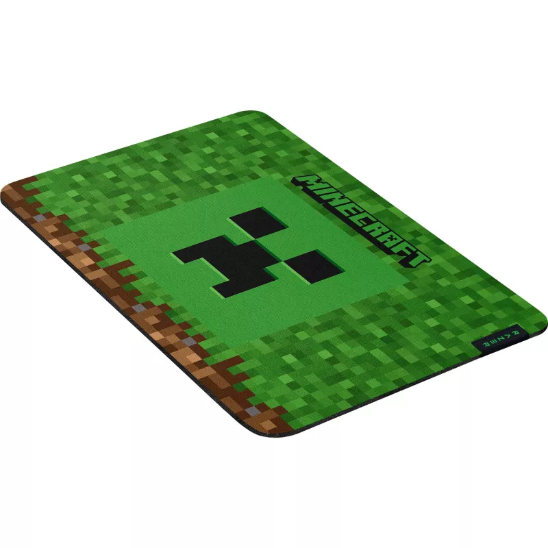 Mauspad Razer Gigantus V2 Medium Minecraft Edition — texturierte Oberfläche, Gummibasis, mittlere Größe