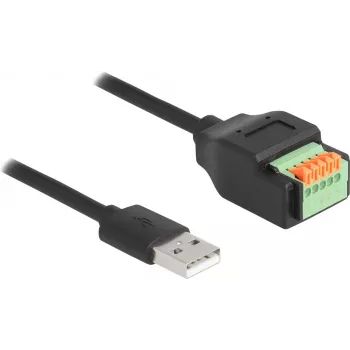 DeLOCK USB 2.0 Kabel Typ-A Stecker auf Klemmleistenadapter 15 cm