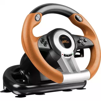 Lenkrad + Pedale Speedlink DRIFT O.Z. Schwarz Grau Orange