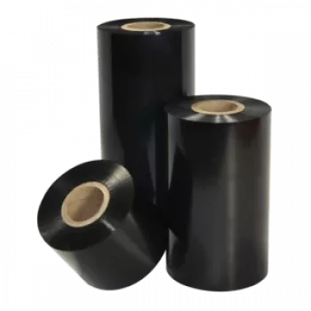 Thermotransferbänder, TSC, 8550-SWR, Wachs/Harz, 110mm, 110m, Außen, Schwarz Thermotransferband, TSC, 8550-SWR, Wachs/Harz, Rollenbreite: 110mm, Kernb