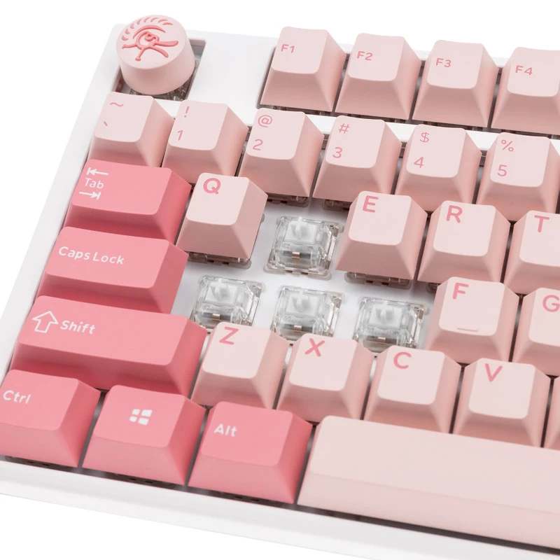 Ducky One 3 Gossamer Pink Tastatur Gaming USB US Englisch Pink, Weiß