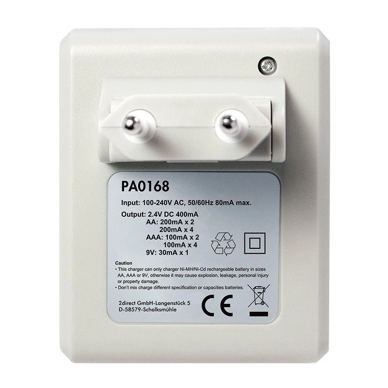Batterieladegerät für Ni-MH / Ni-Cd AA / AAA / 9V