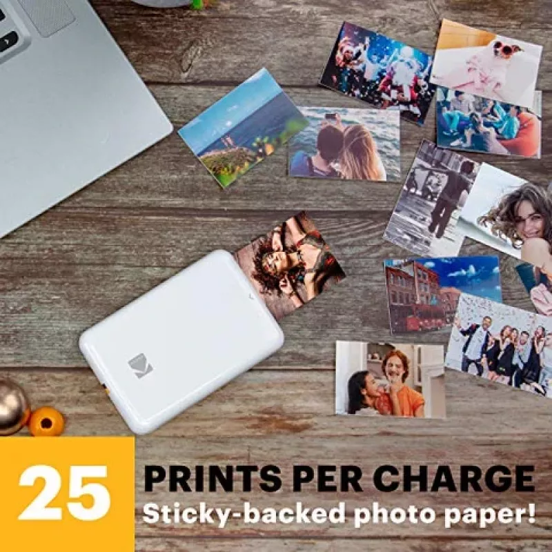 Kodak STEP RODMP20AMZW mobiler Fotodrucker ZINK 2x3'' Bluetooth