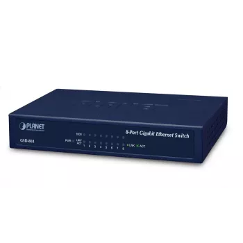 8-Port 10/100/1000Mbit/s Gigabit Ethernet Switch – Externe Stromversorgung