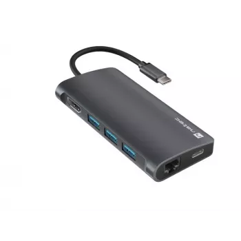 Dockingstation NATEC NMP-2162 USB 3.2 Gen 1 Type-C Grau Kabelgebunden