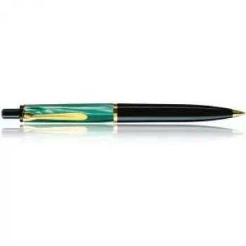 Pelikan K200 - Integriertes Füllsystem - Schwarz - Gold - Grün - Resin - Italic-Feder - Edelstahl - Beidhändig (983189)