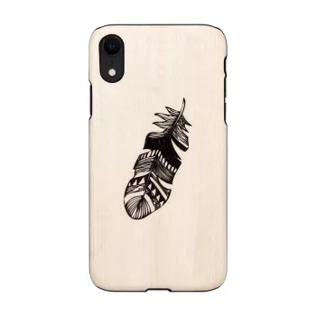 man and wood Smartphone-Hülle für iPhone XR, Indian Schwarz, schützende Hartschale