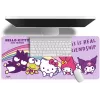 Mauspad Kids Euroswan 80×30 cm Hello Kitty, große Schreibtischmatte für Maus und Tastatur