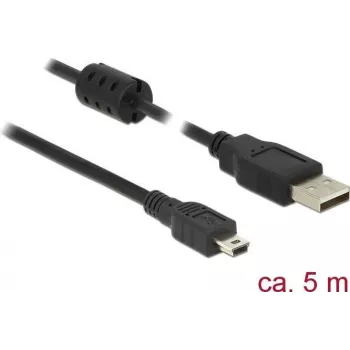 USB-Kabel DeLOCK 5m USB 2.0-A USB 2.0 Mini-B