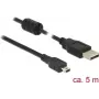 USB-Kabel DeLOCK 5m USB 2.0-A USB 2.0 Mini-B