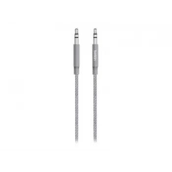 Linksys Belkin MIXIT Aux-Kabel - Audiokabel - Mini-Klinkenstecker Stereo 3,5 mm (M) - Mini-Klinkenstecker Stereo 3,5 mm (M) - 1,22 m - Grau (AV10164BT04-GRY)