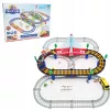 Elektrische Zugstrecke King Extralink Kids, mit Lokomotive und batteriebetriebenem Auto